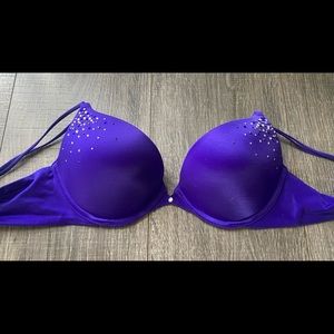 Victoria’s Secret purple rhinestone bra – very sexy line